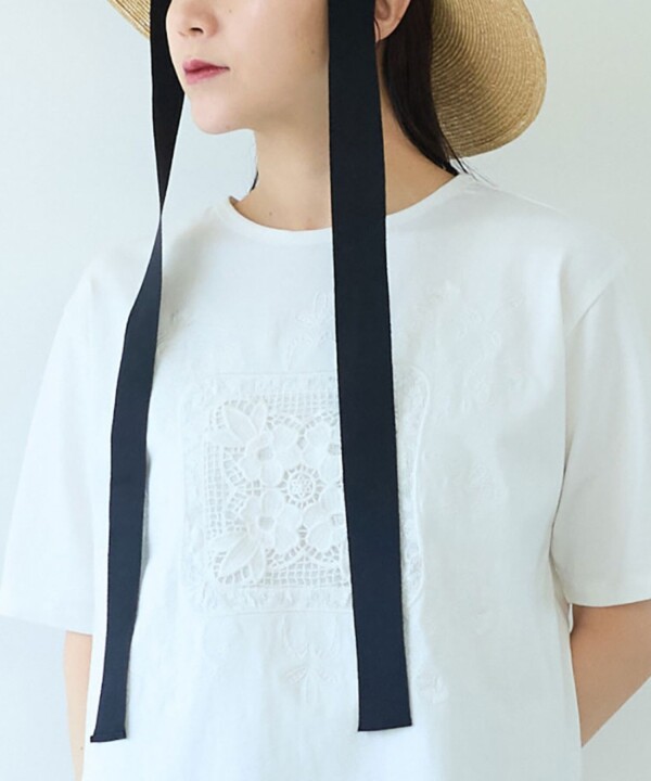 大人可愛い刺繍カットソー♪