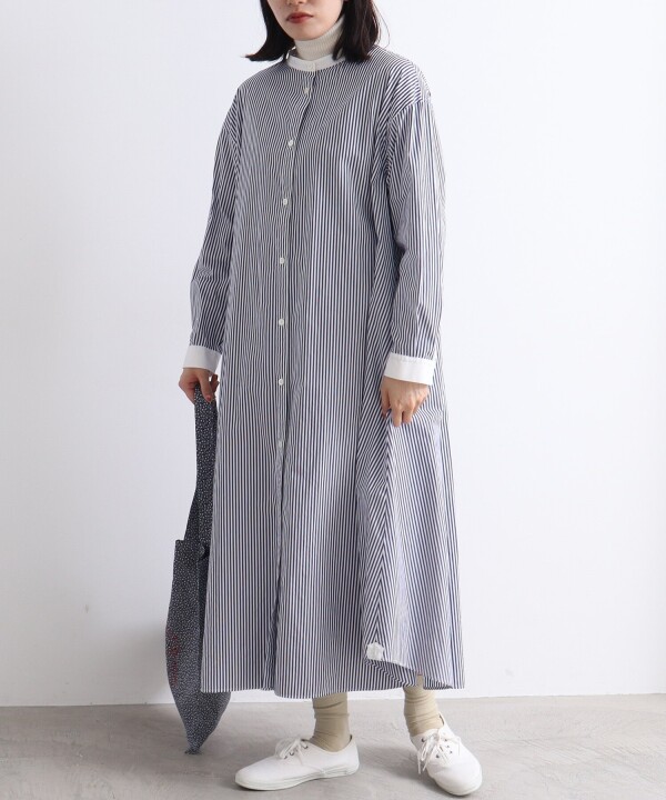 Basic stand collar ワンピース