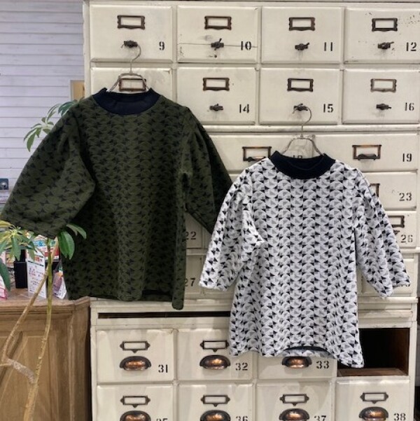 幾何学JQジャージー　モックネックP/O