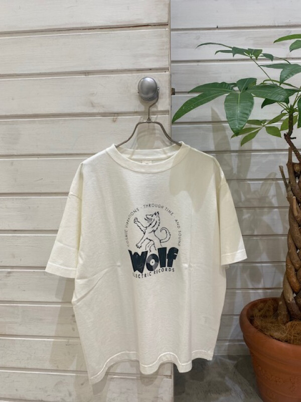 【新商品】ウルフレコードプリント ワイドTEE