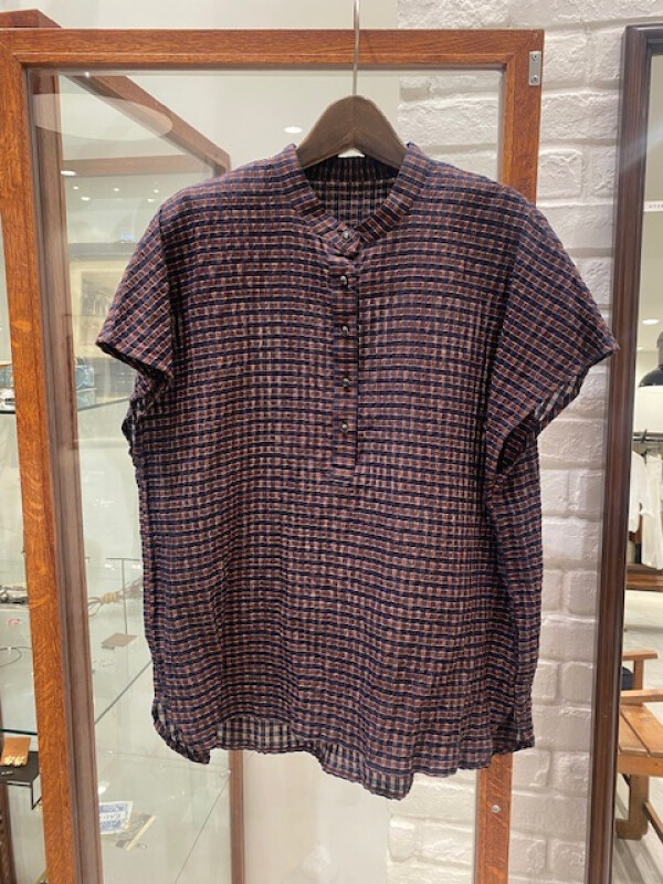 【新商品】シズルチェックスキッパーブラウス