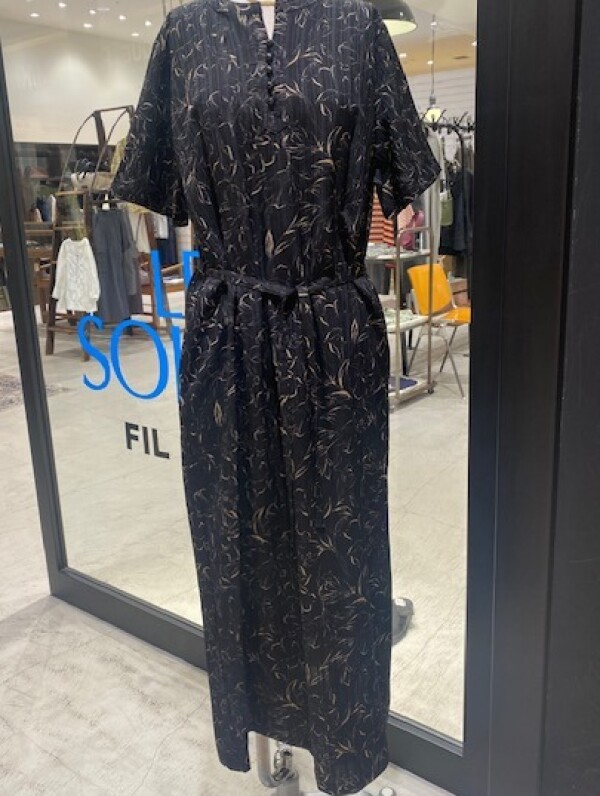 【新商品】ブラッシュフラワーPT　Aラインワンピース