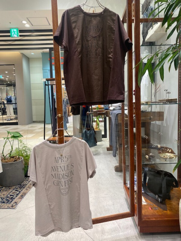 【再入荷情報】MADISONプリント　布帛コンビTシャツ