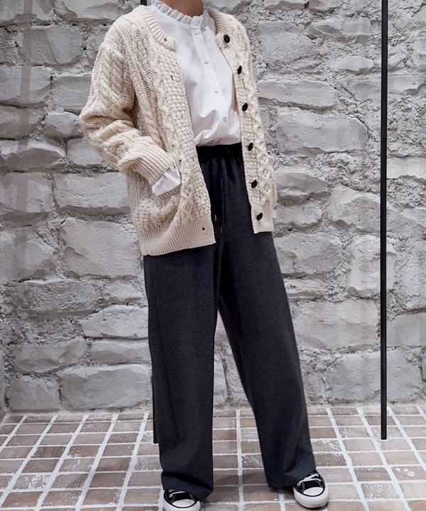 aran woollen mills カーディガン