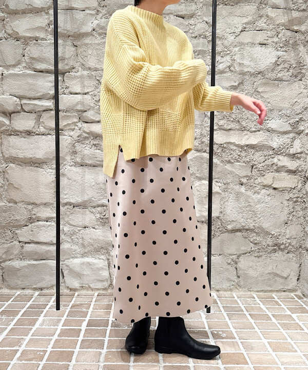 ドットロングスカート