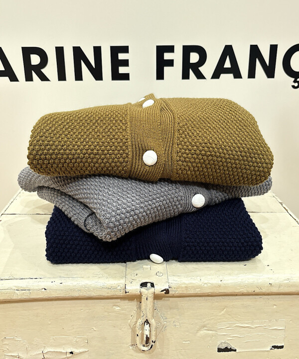 ポップコーン編みジャケット