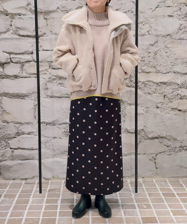 ドットロングスカート