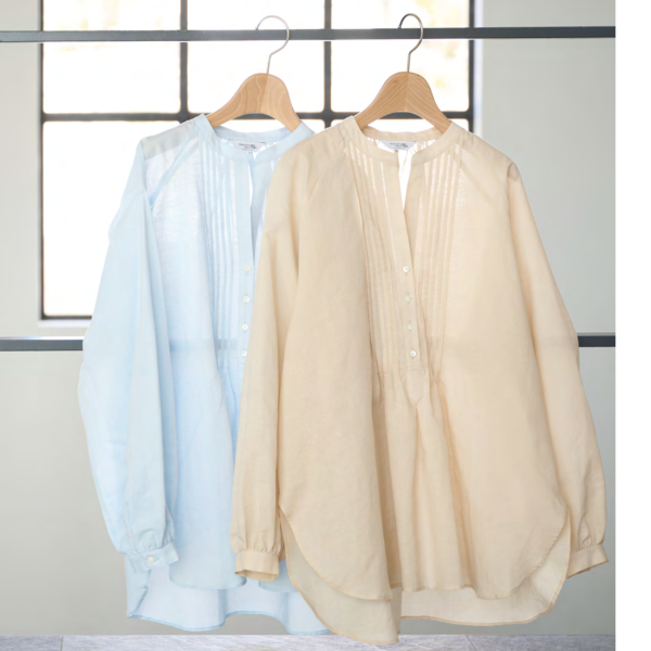 【新作】春素材・春色ブラウス