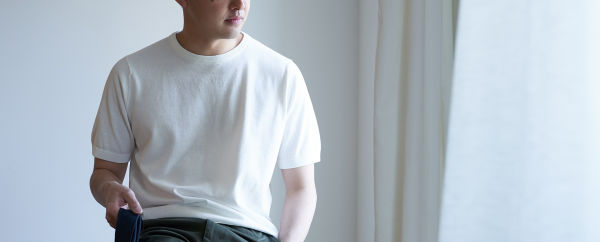 【メンズ】18G ニットTシャツ　