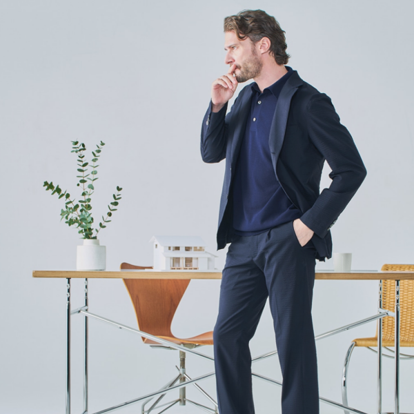 機能面も抜群！　シアサッカーセットアップ