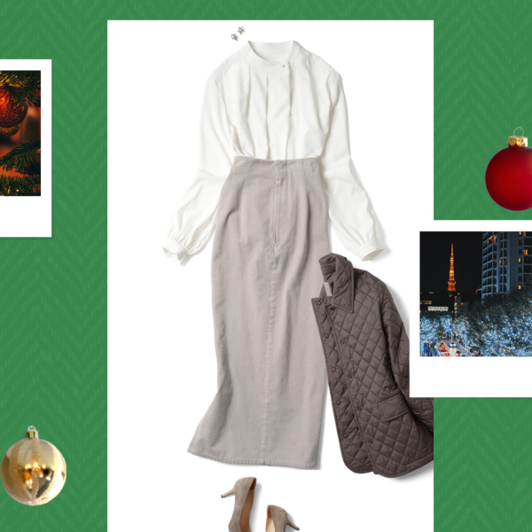 クリスマス🎄にもオケージョンスタイルにも【パールボタンブラウス】