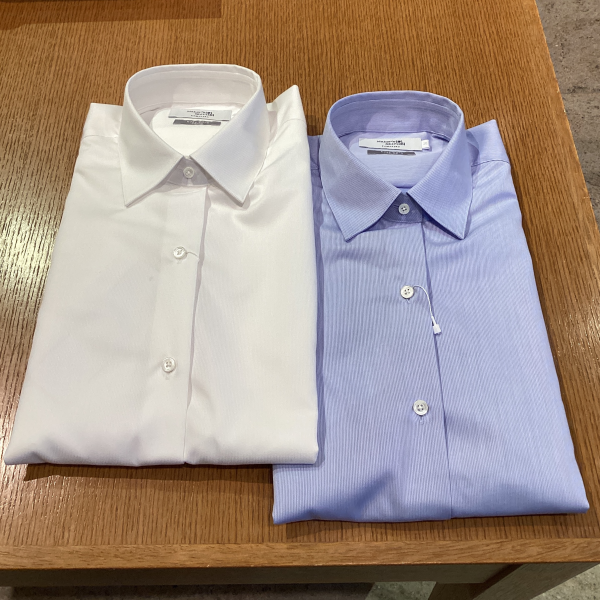 【新作】就活から普段でも使いやすいセミワイドカラーシャツ