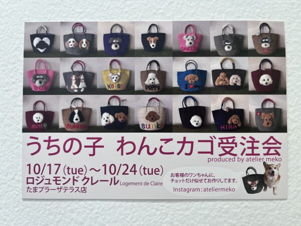 うちの子　わんこカゴ受注会