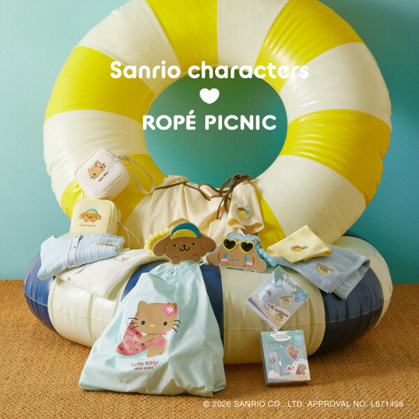 サンリオキャラクターズ×ROPÉ PICNIC　コラボレーションアイテムが登場✨