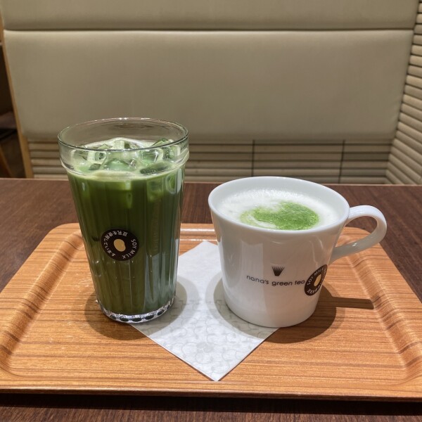 ラテでもヘルシーに！　豆乳変更が無料です♪