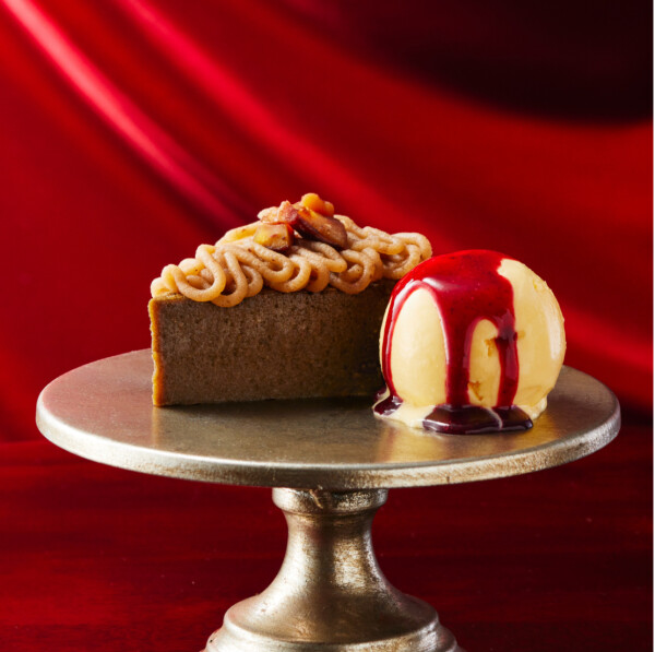 栗×カシス×ほうじ茶が奏でる、大人の冬限定モンブラン