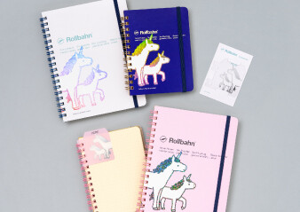 直営店限定「ロルバーン ポケット付メモ ／ブックマーク　 ユニコーン」発売中！