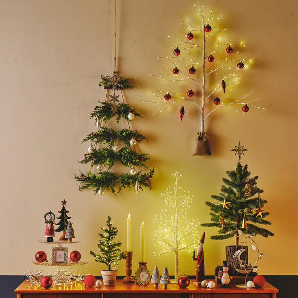 壁面からクリスマス気分を