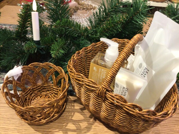 天然素材に見える洗えるバスケット★