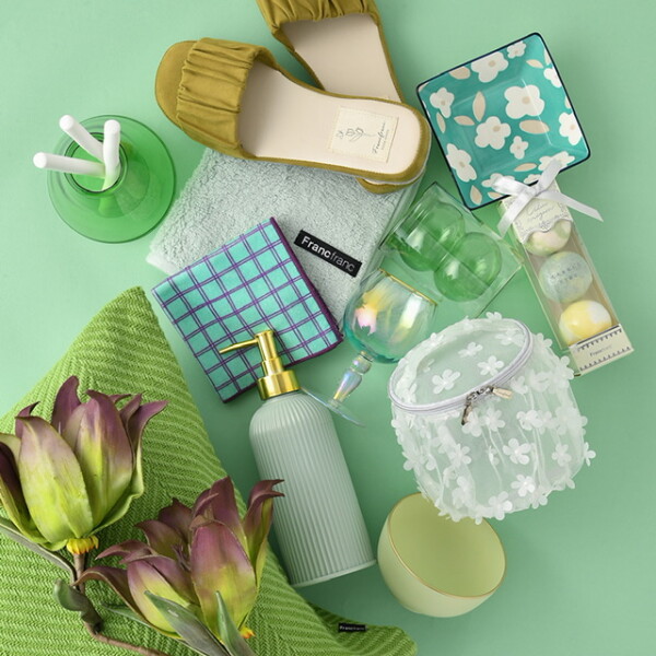  Francfrancで揃えるカラー別アイテム～Green～☘️