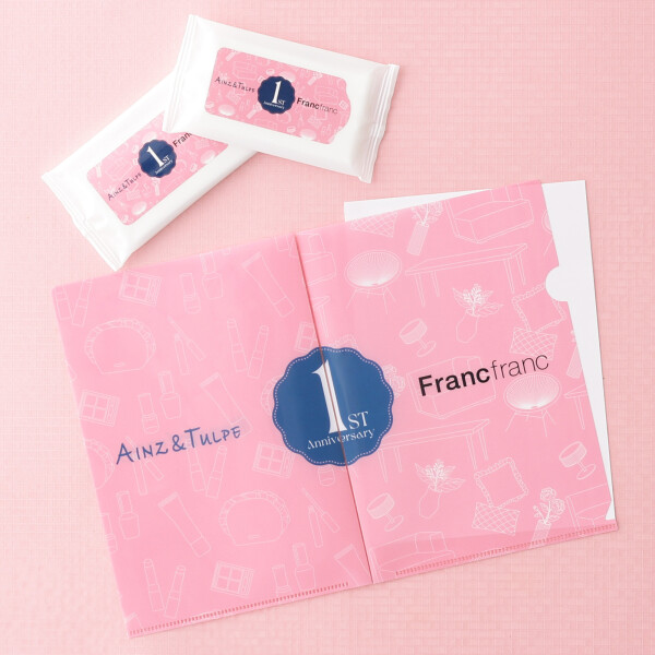 アインズ＆トルペ  Francfranc１周年企画！限定ノベルティ配布中！！