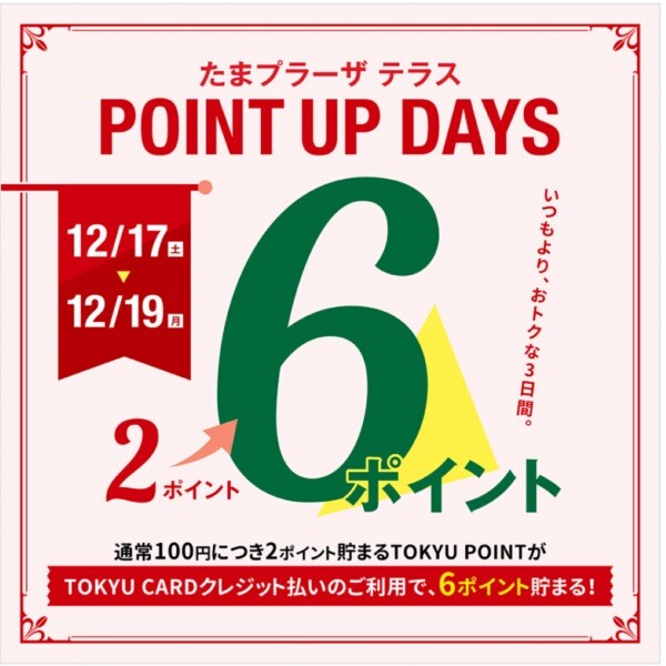 12月17日～19日の3日間「POINTUPDAYS」東急ポイント3倍✨おすすめ商品✨