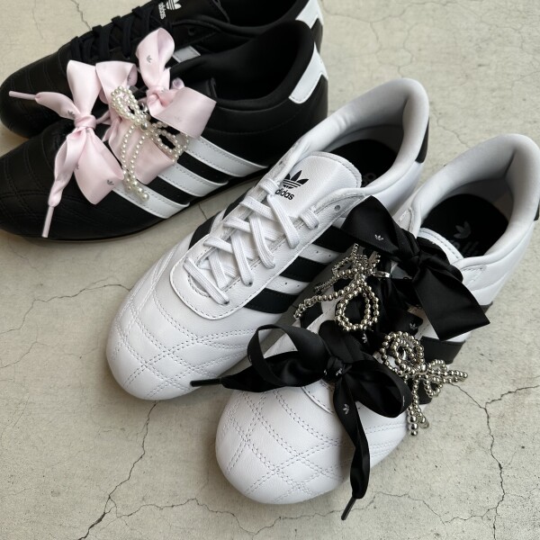 【ADIDAS】リボンレース🎀リボンチャームでカスタマイズ✨❕