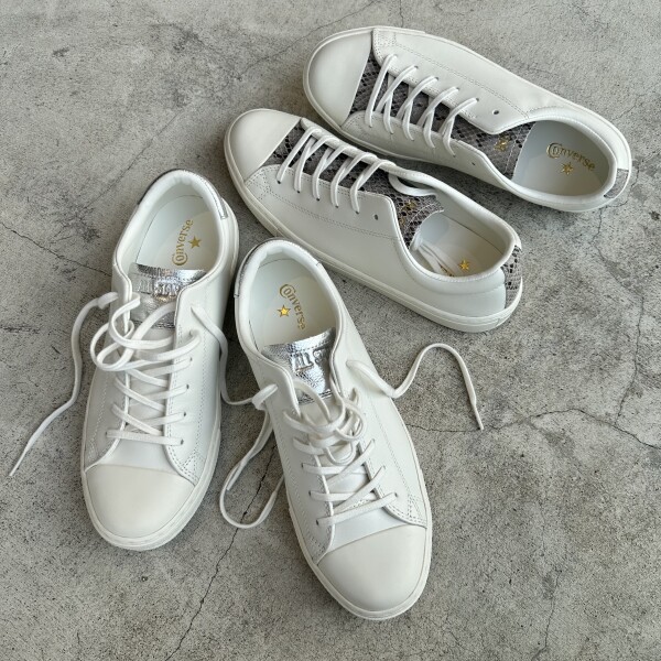 【CONVERSE】ドレッシーに使えるレザースニーカー★★