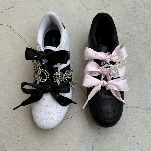 【ADIDAS】リボンレース🎀リボンチャームでカスタマイズ✨❕