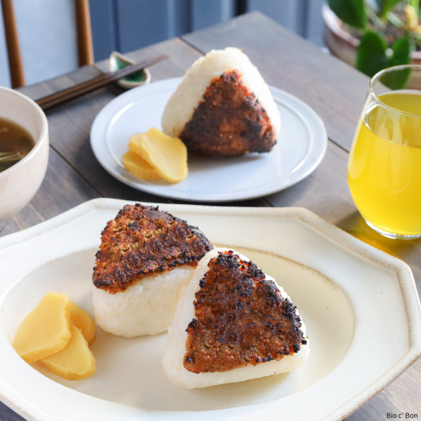 【ビオセボンの有機味噌で焼きおにぎり】
