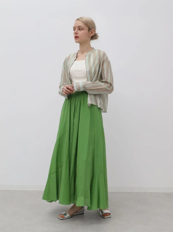 綿100％涼しげフレアスカート✨