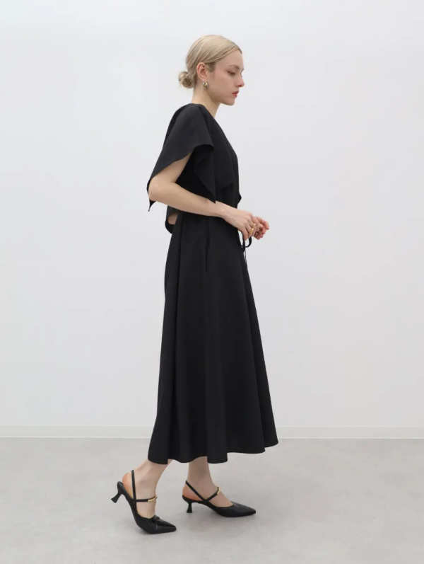 夏のキレイめサッカー生地ワンピース👗