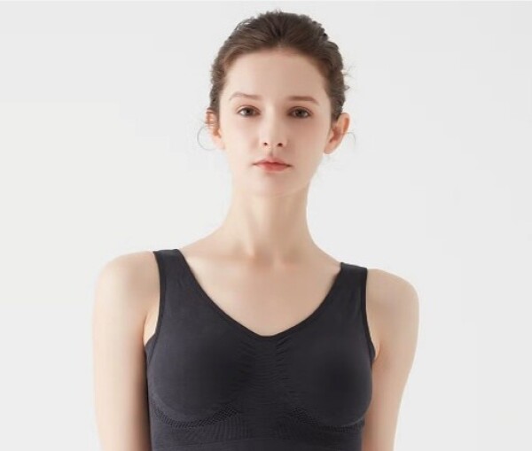 24時間ずっと快適、締めつけにくい綿混ブラ