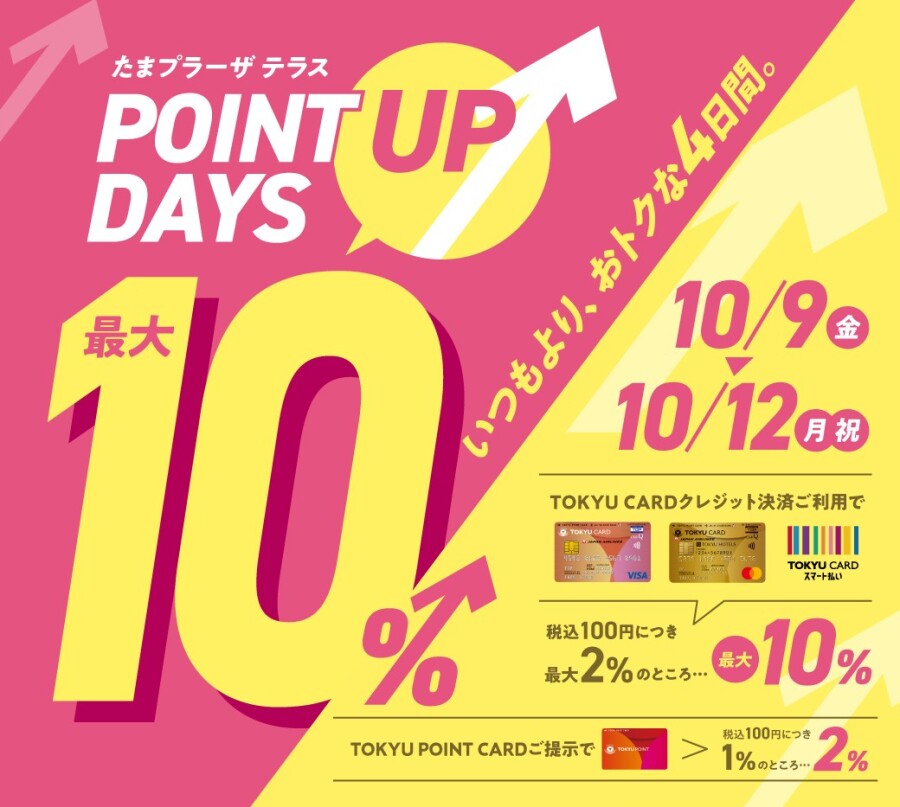 【おトクな4日間！】POINT UP DAYS 開催！