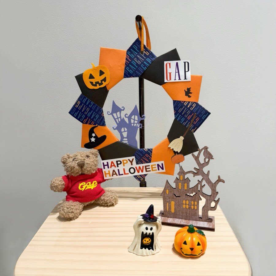 【ギャップ/ギャップキッズ】オリジナルハロウィンリースを作ろう