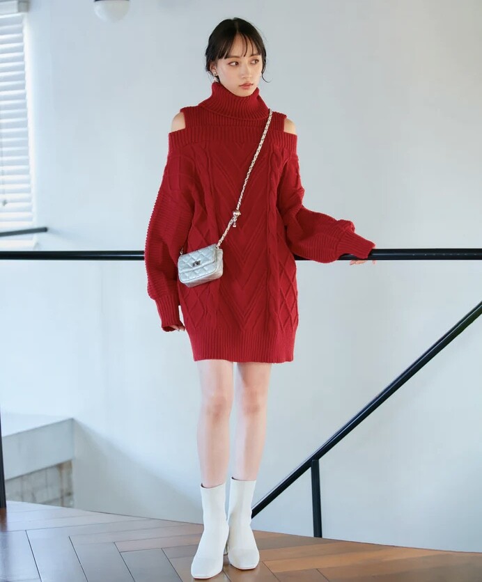 クリスマスに着たい♡ニットワンピ【ViVi1月号掲載】