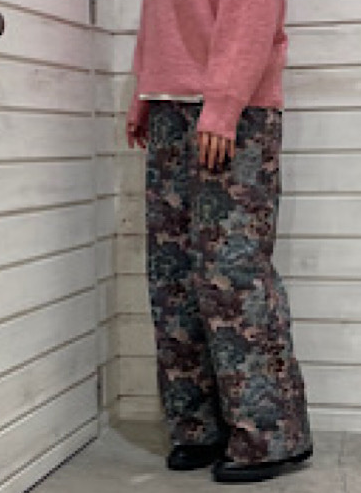 【NEW】ビッグフラワーJQ　イージーパンツ