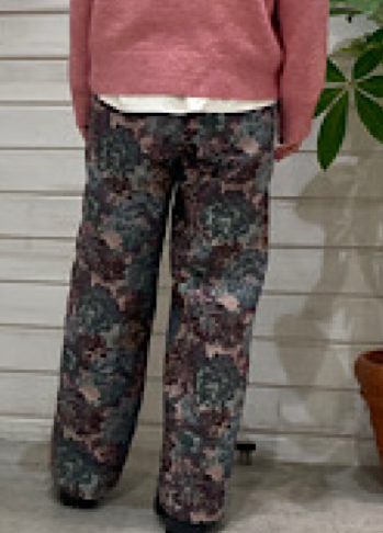 【NEW】ビッグフラワーJQ　イージーパンツ