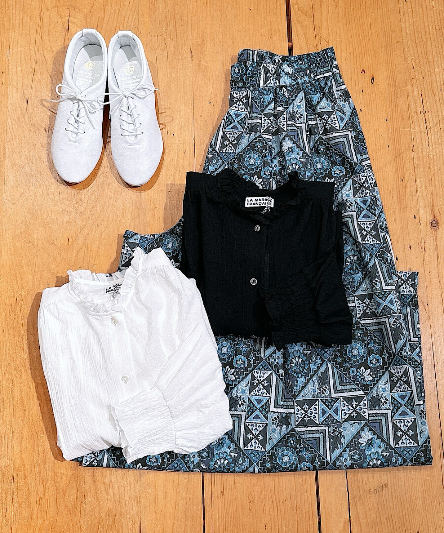 リバティプリントギャザーパンツ