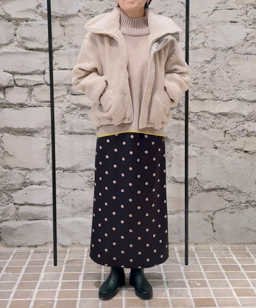 ドットロングスカート