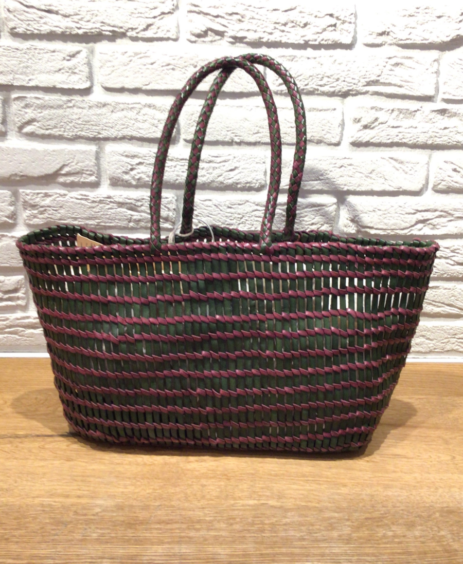 編み込みレザーバッグdragon