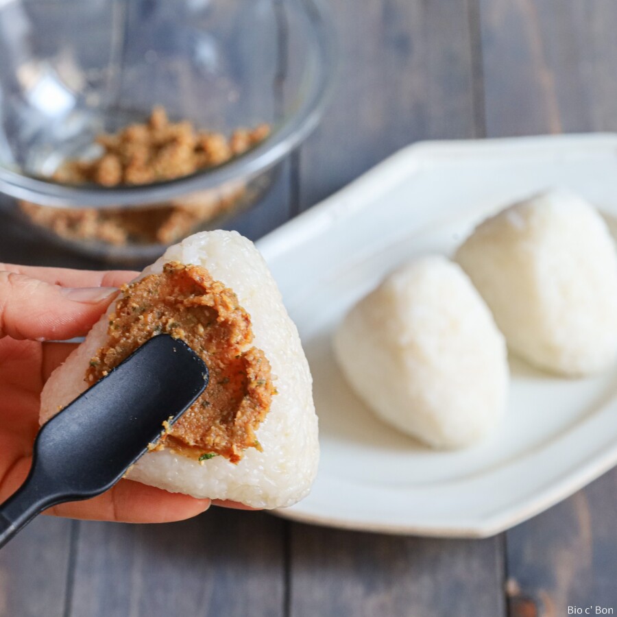 【ビオセボンの有機味噌で焼きおにぎり】